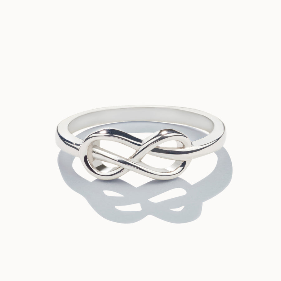 Platinum 'Infinity' Brilliant Cut 0.75ct Diamond Three Stone Ring